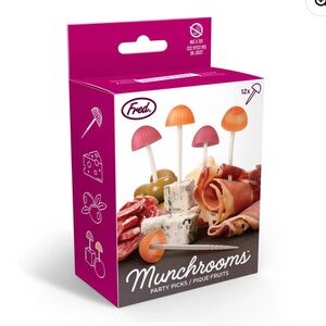 Fred & Friends - Reusable Munchrooms Party Picks for Charcuterie Boards